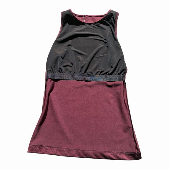 Wolford The Workout Sleeveless Top XS Port Royale Burgundy NWT - Picture 6 of 14